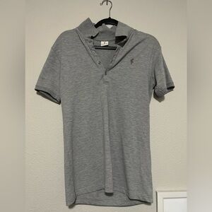 FATHERSONS POLO T-SHIRT SIZE M (tight fit) - GREY